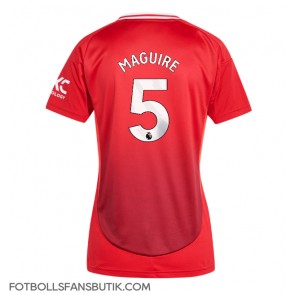 Manchester United Harry Maguire #5 Replika Hemmatröja Damer 2024-25 Kortärmad